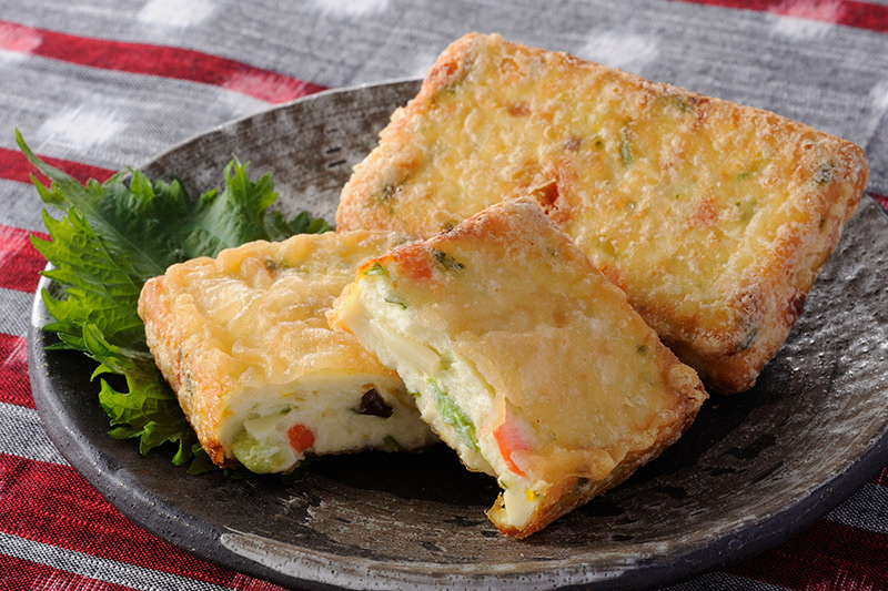 緑黄色野菜と豆腐のふわっと揚げ 商品写真